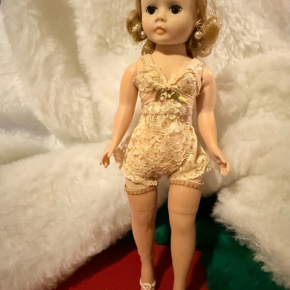 Madame Alexander Blonde Doll in Cream Lace Romper